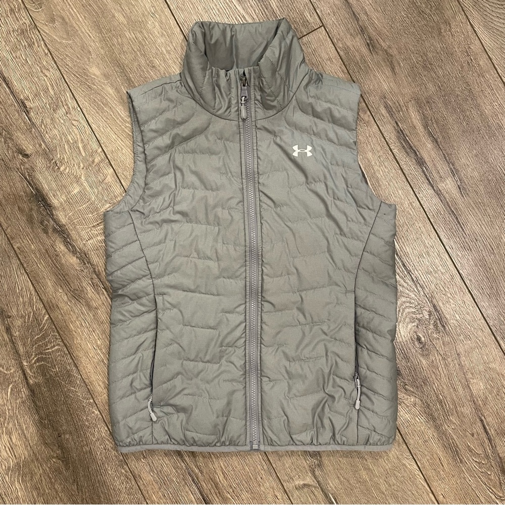 Under Armour Grey Coldgear Reactor Vest, Size XS